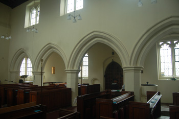 The south aisle and arcade December 2008